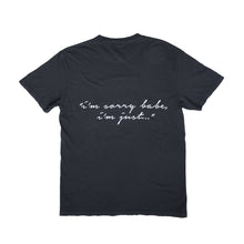 Load image into Gallery viewer, &quot;IM SORRY&quot; PUFF T-SHIRT (BLCK|BLCK)
