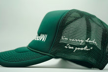 Load image into Gallery viewer, IM SORRY &quot;STITCHED&quot; TRUCKER (FORESTGRN/WHITE)

